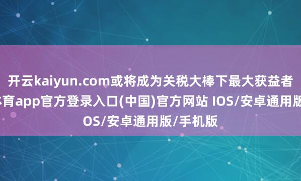 开云kaiyun.com或将成为关税大棒下最大获益者-kai云体育app官方登录入口(中国)官方网站 IOS/安卓通用版/手机版