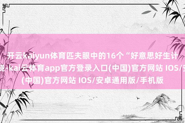 开云kaiyun体育匹夫眼中的16个“好意思好生计典范城市”同步揭晓-kai云体育app官方登录入口(中国)官方网站 IOS/安卓通用版/手机版
